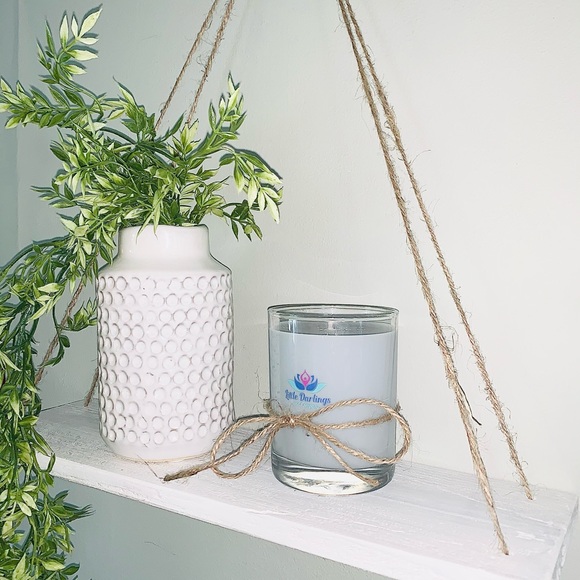 Boho White Wall Hanging Shelf - Picture 2 of 3